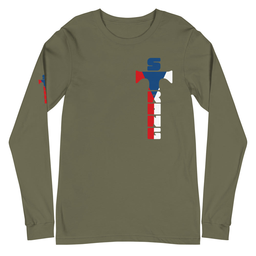 Czech Flag Unisex Long Sleeve Tee