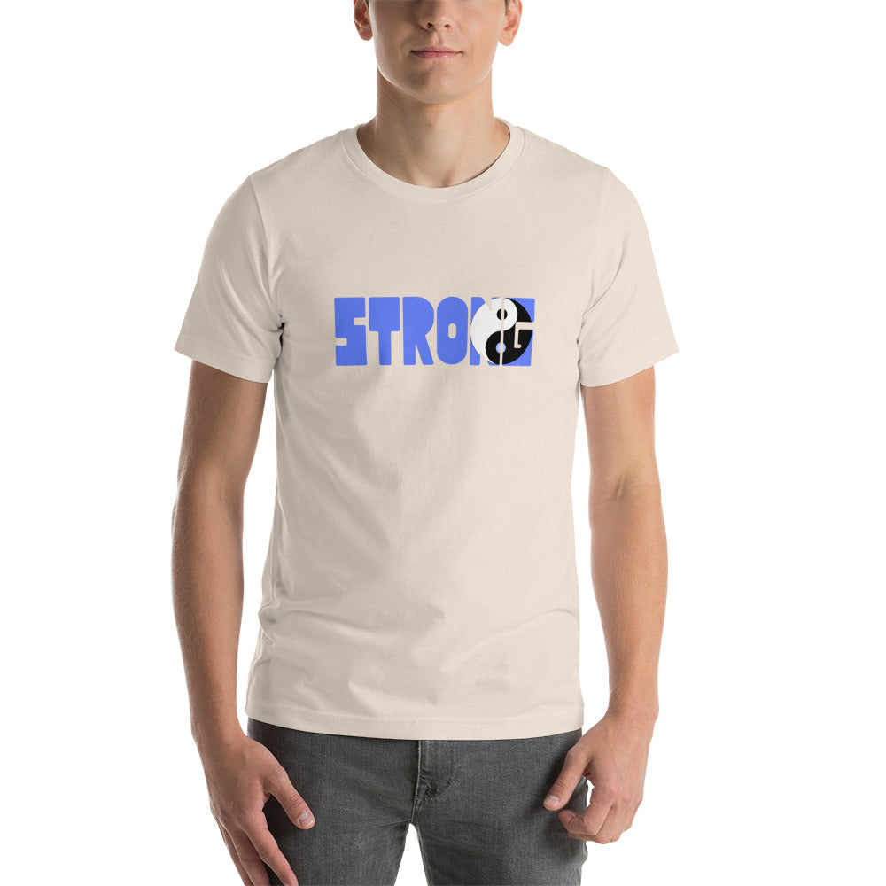 Yin Yang Blue Short-Sleeve Unisex T-Shirt