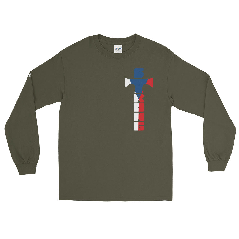 Czech Flag Men’s Long Sleeve Shirt