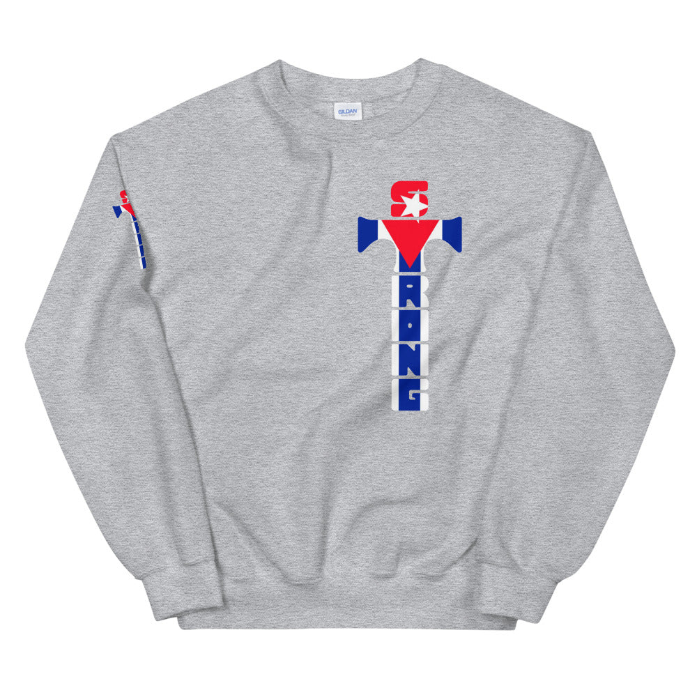 Cuban Flag Cross Unisex Sweatshirt