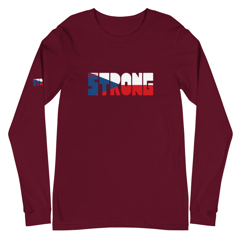 Czech Flag Unisex Long Sleeve Tee