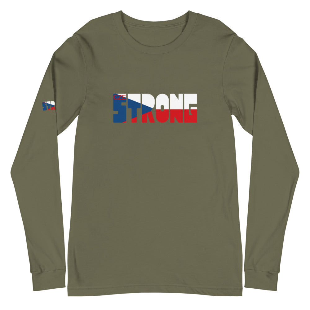 Czech Flag Unisex Long Sleeve Tee
