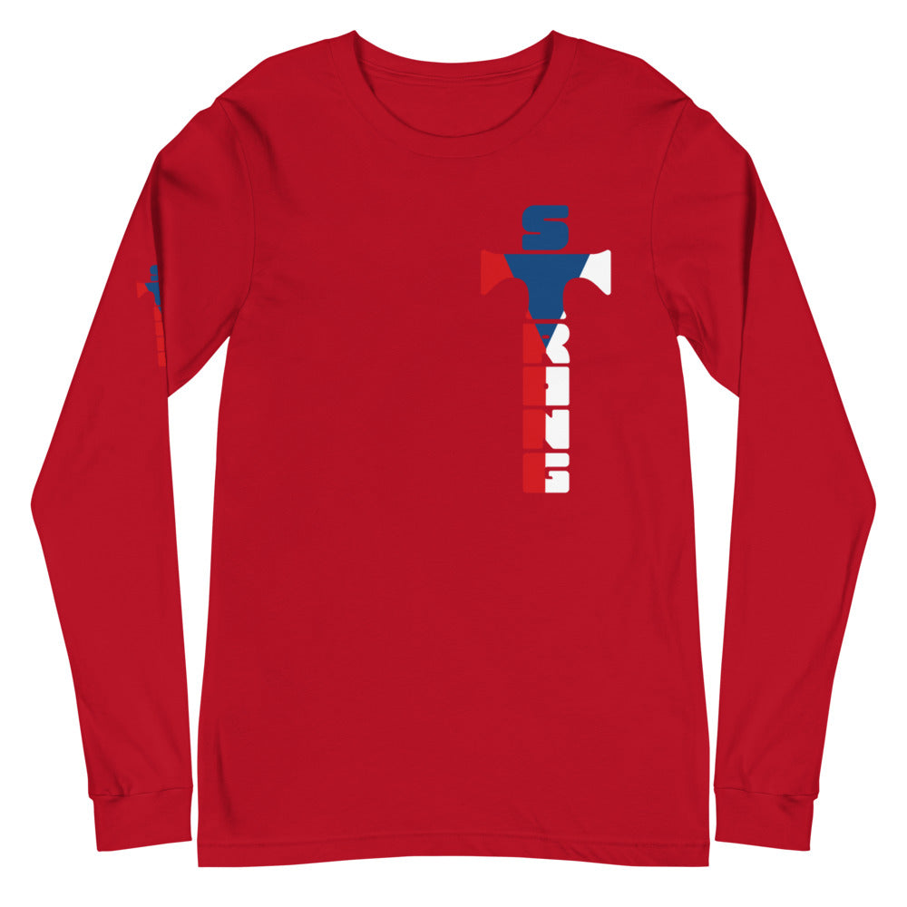 Czech Flag Unisex Long Sleeve Tee