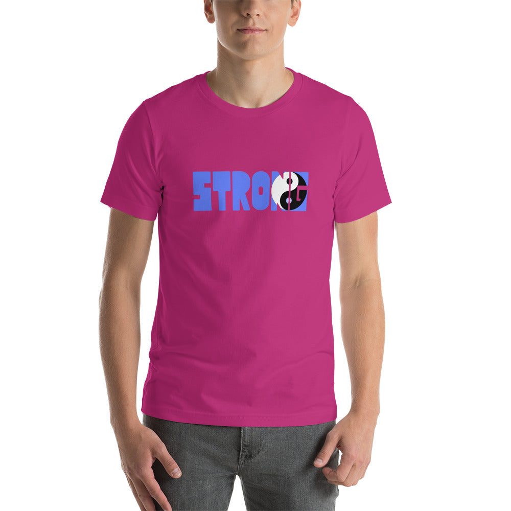 Yin Yang Blue Short-Sleeve Unisex T-Shirt