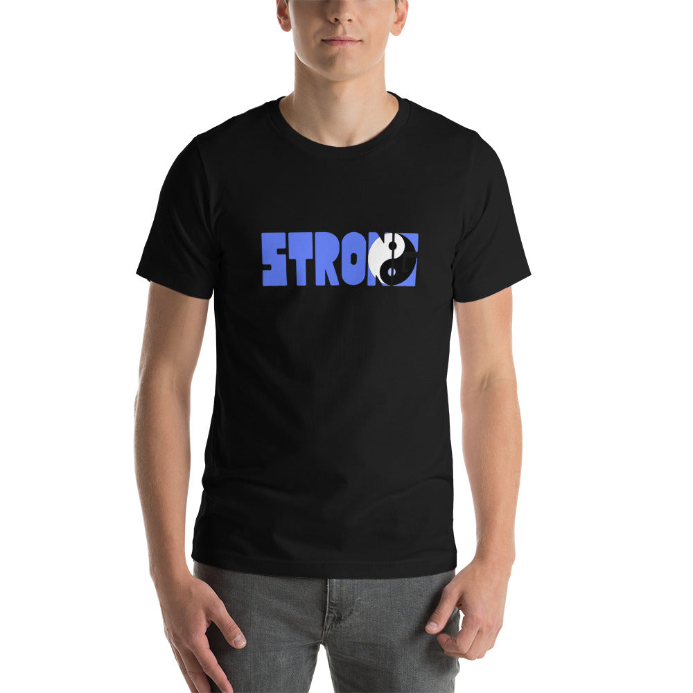Yin Yang Blue Short-Sleeve Unisex T-Shirt