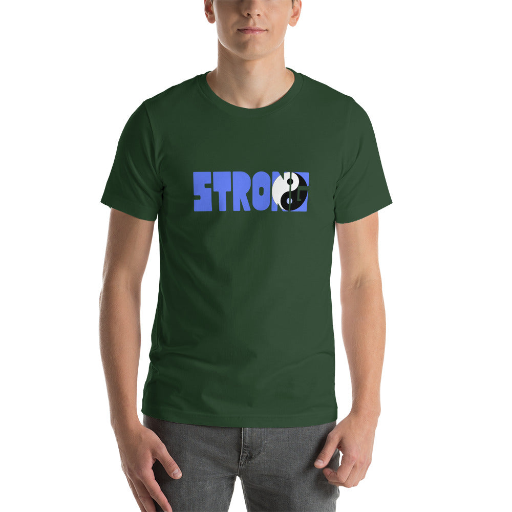 Yin Yang Blue Short-Sleeve Unisex T-Shirt