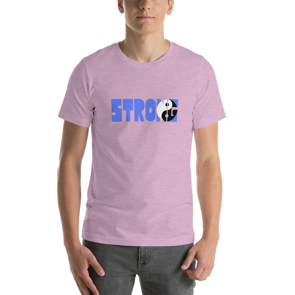 Yin Yang Blue Short-Sleeve Unisex T-Shirt
