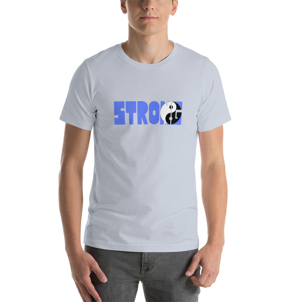 Yin Yang Blue Short-Sleeve Unisex T-Shirt