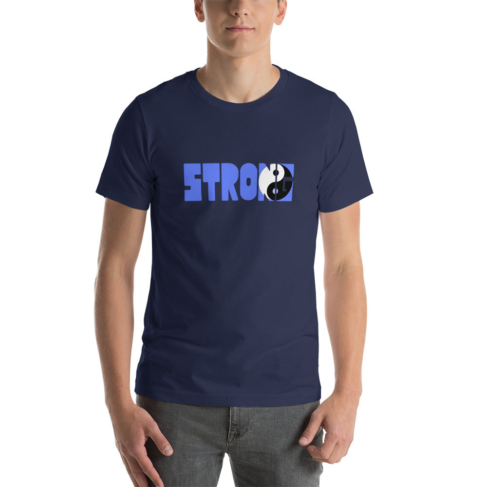 Yin Yang Blue Short-Sleeve Unisex T-Shirt