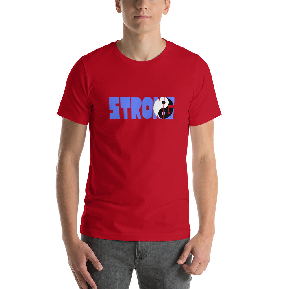 Yin Yang Blue Short-Sleeve Unisex T-Shirt