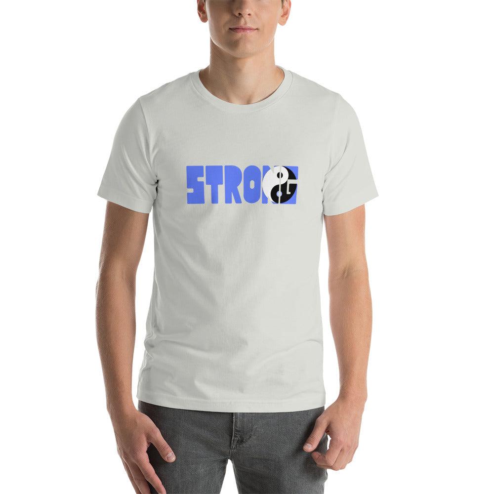 Yin Yang Blue Short-Sleeve Unisex T-Shirt