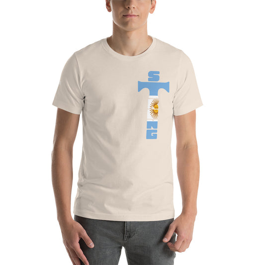Argentina Flag Short-Sleeve Unisex T-Shirt