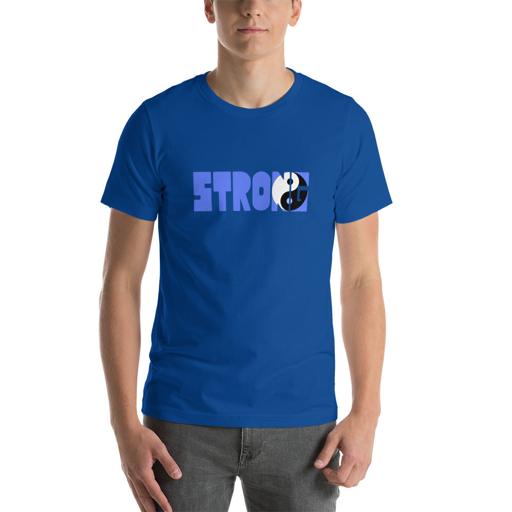 Yin Yang Blue Short-Sleeve Unisex T-Shirt