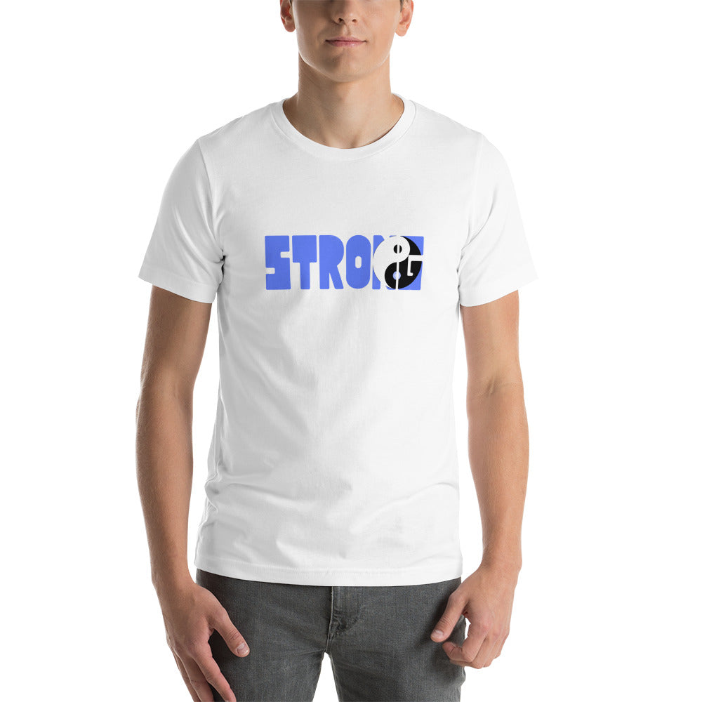 Yin Yang Blue Short-Sleeve Unisex T-Shirt