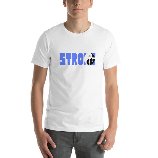 Yin Yang Blue Short-Sleeve Unisex T-Shirt